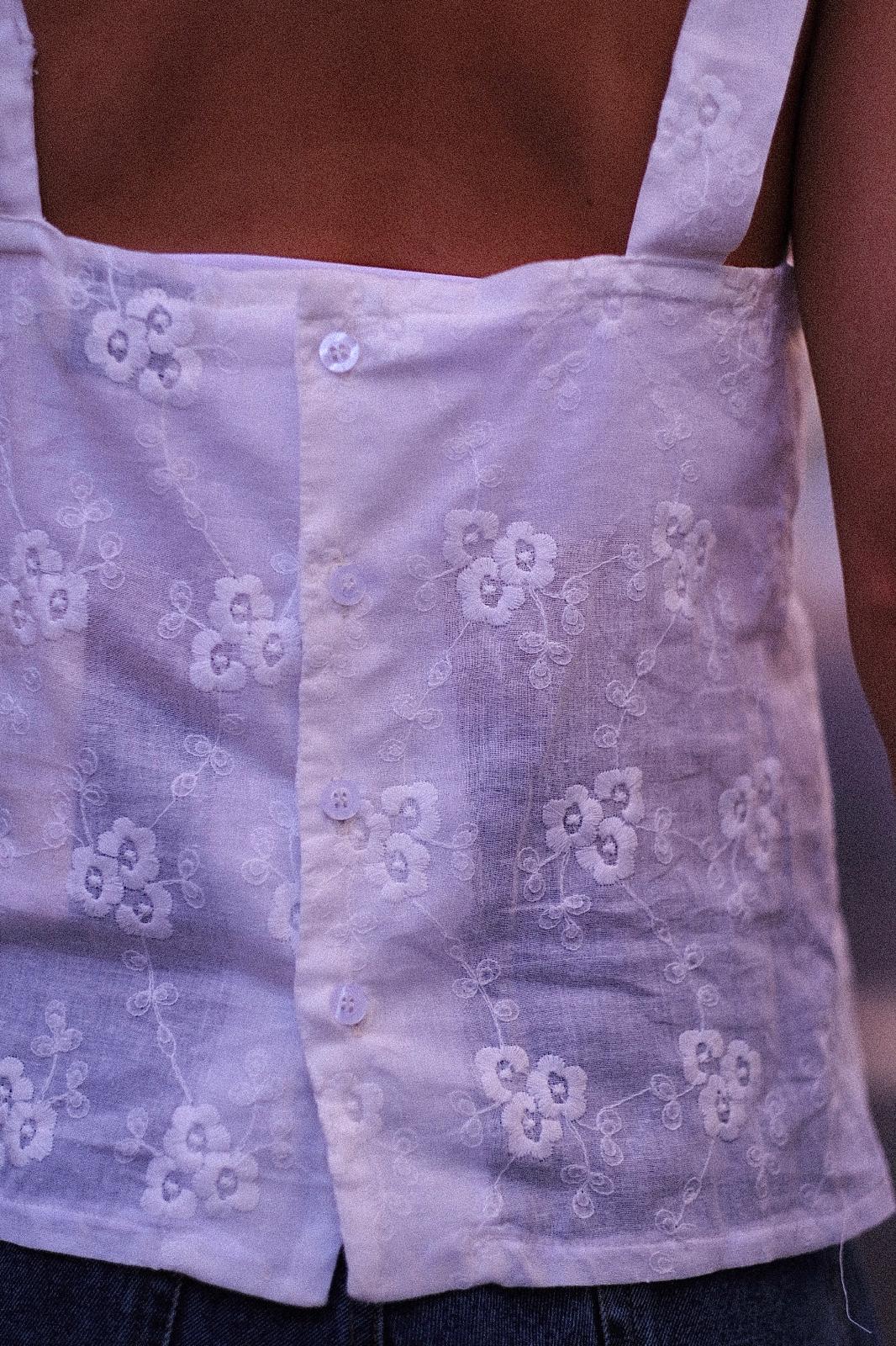 White Floral Sheer Mila Tank Top
