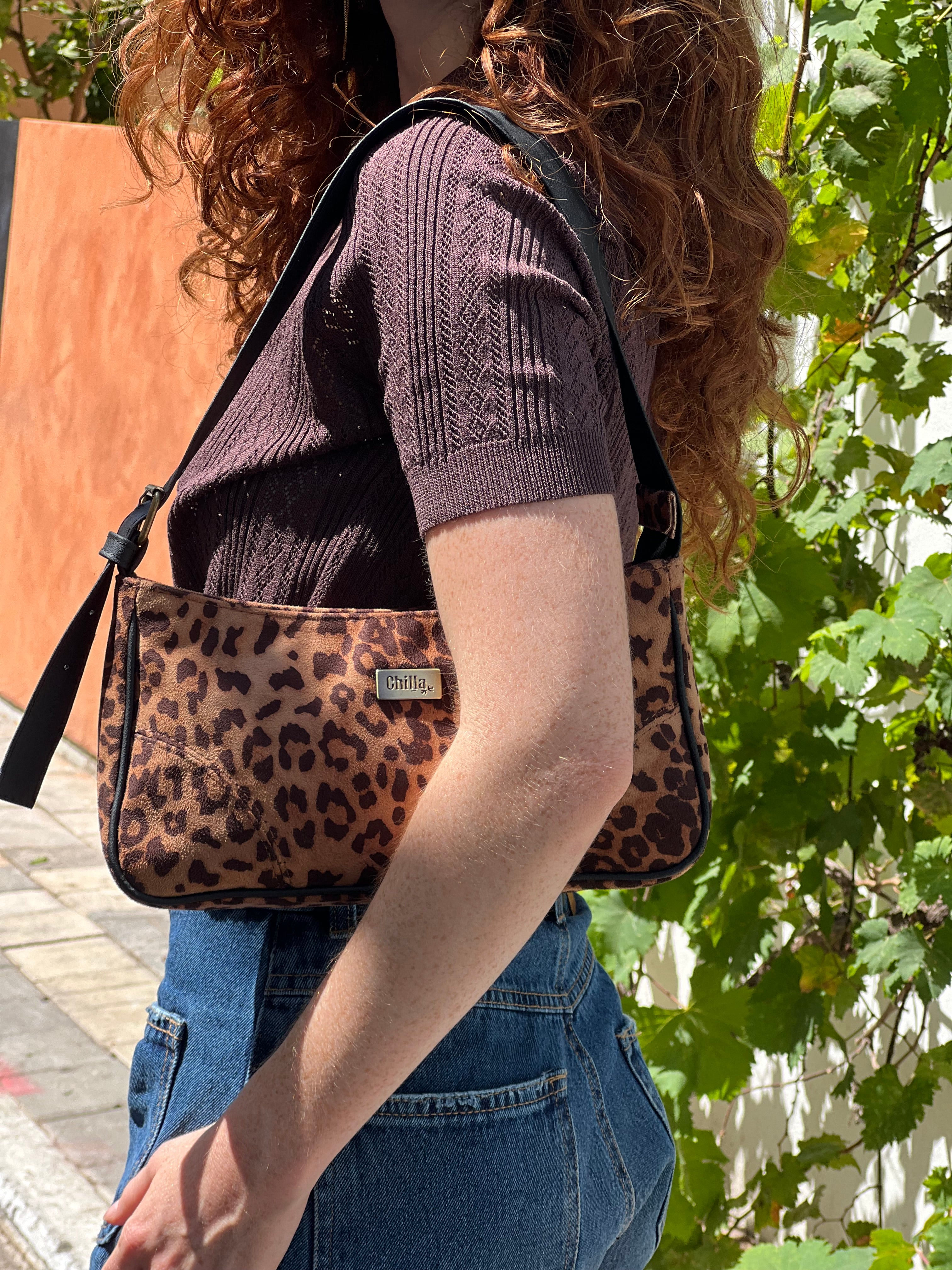 Leopard Print Talo'r Shoulder Bag