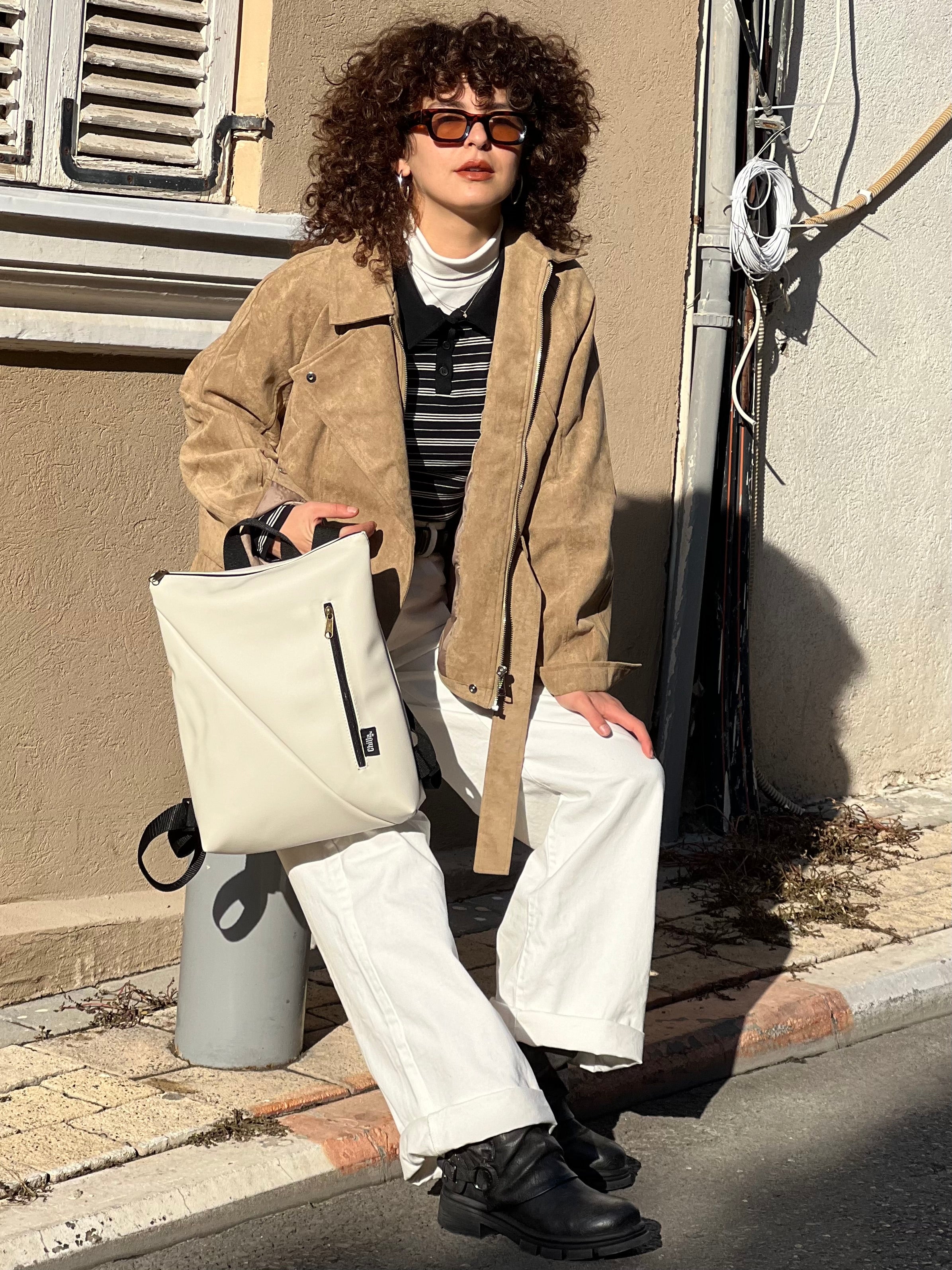 Textured Stone Reut Bag