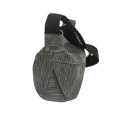 תיק צד ויטל ירוק-אפור קורדרוי