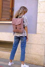 תיק סטודנטס גדול ורוד עתיק קורדרוי