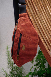 Brown Braids Large Roni Fanny Pack