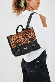 Small Black Spotted Jaffa Convertible Bag