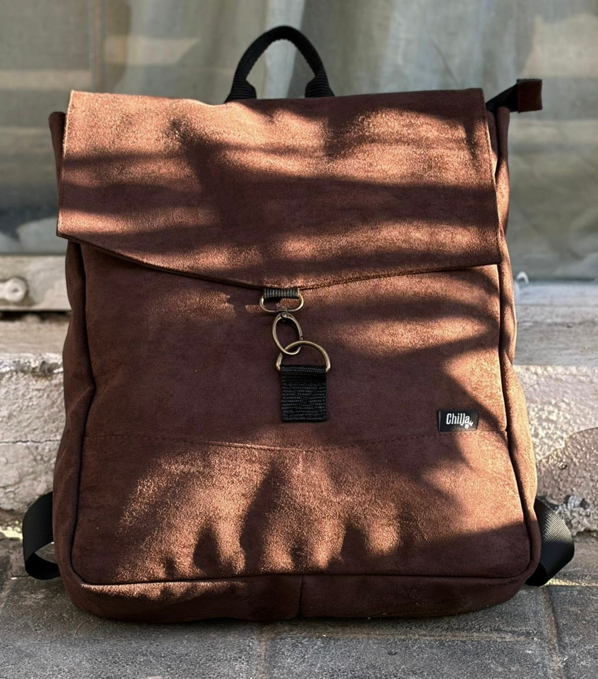Large Earth Brown Students Backpack