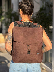 Large Earth Brown Students Backpack