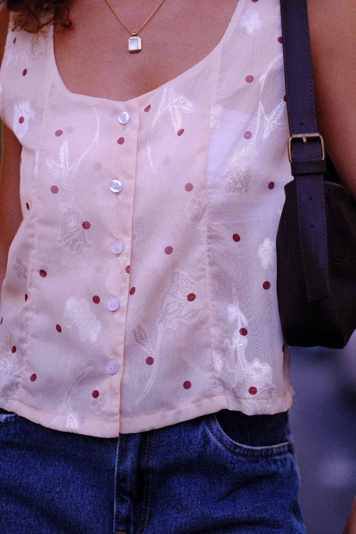 Rose Aviv Sheer Top