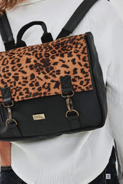 Small Black Spotted Jaffa Convertible Bag