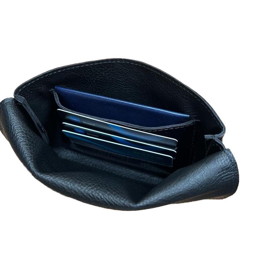 Dark Turquoise Nubuck like 'Class' Wallet - Chilla Vegan Bags