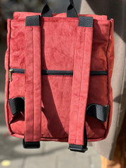 Blue Corduroy Gray Mini Students Backpack