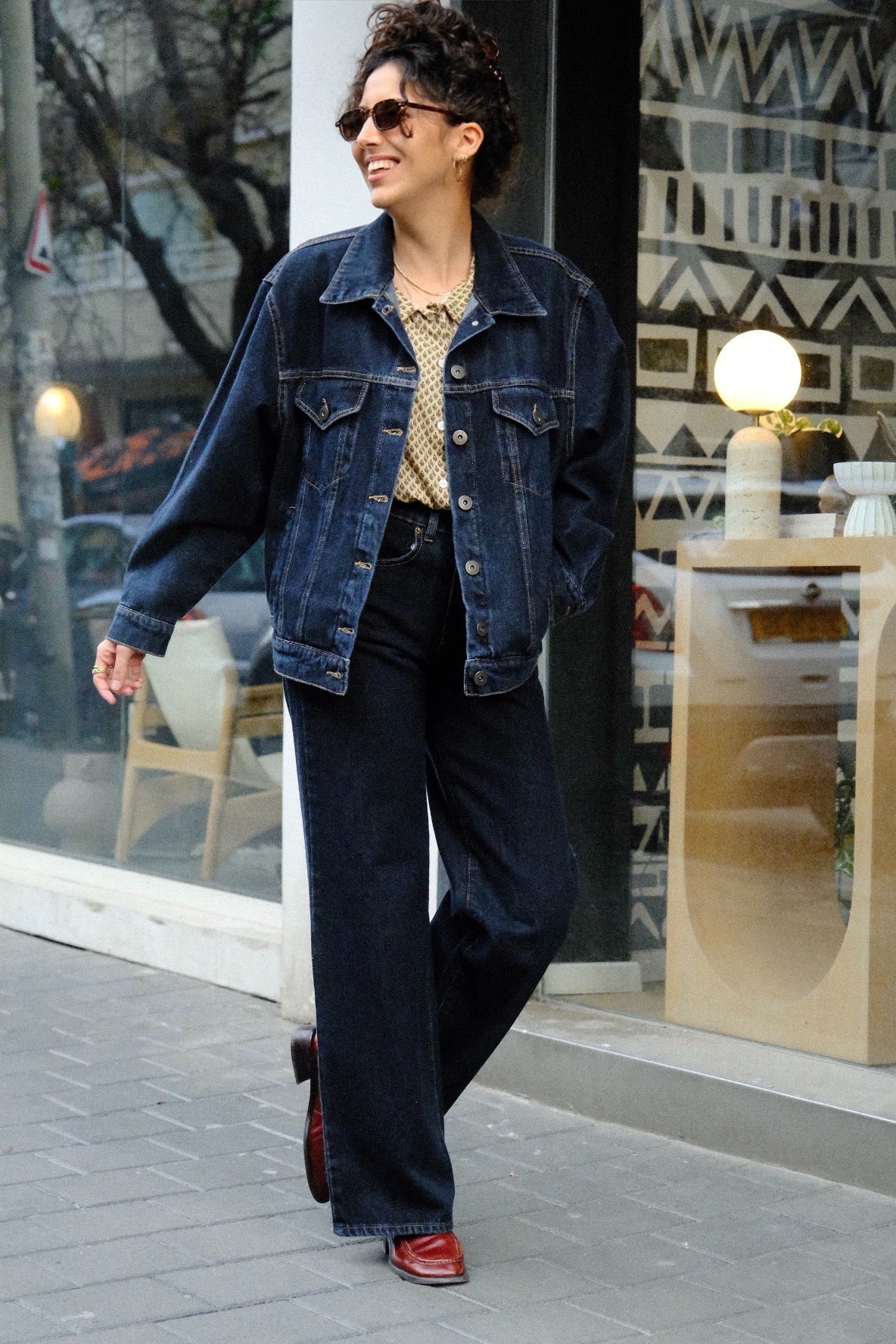 Light Blue Wide Leg Long Jeans
