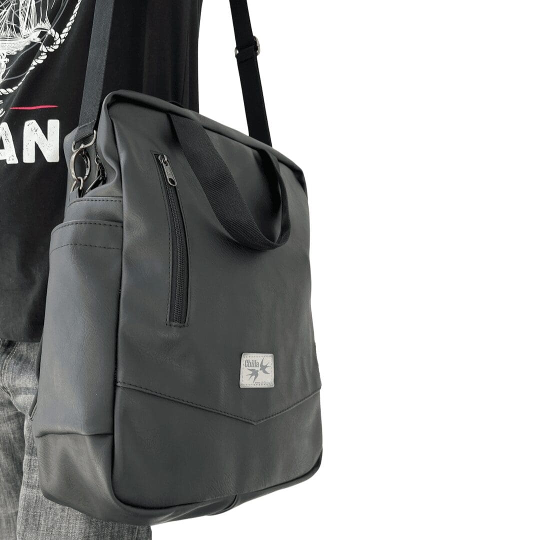 Green nacho bag - gray corduroy
