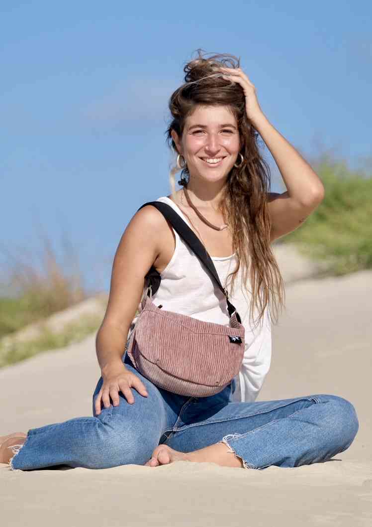 תיק צד ויטל ורוד עתיק קורדרוי