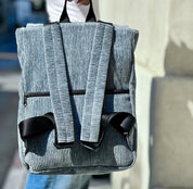 סטודנטס בינוני כחול-אפור קורדרוי