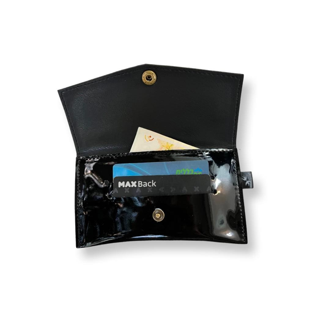 ארנק קטן מוגדל שחור לקה