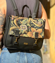 תיק גב/צד Jaffa וינטייג' פרחוני