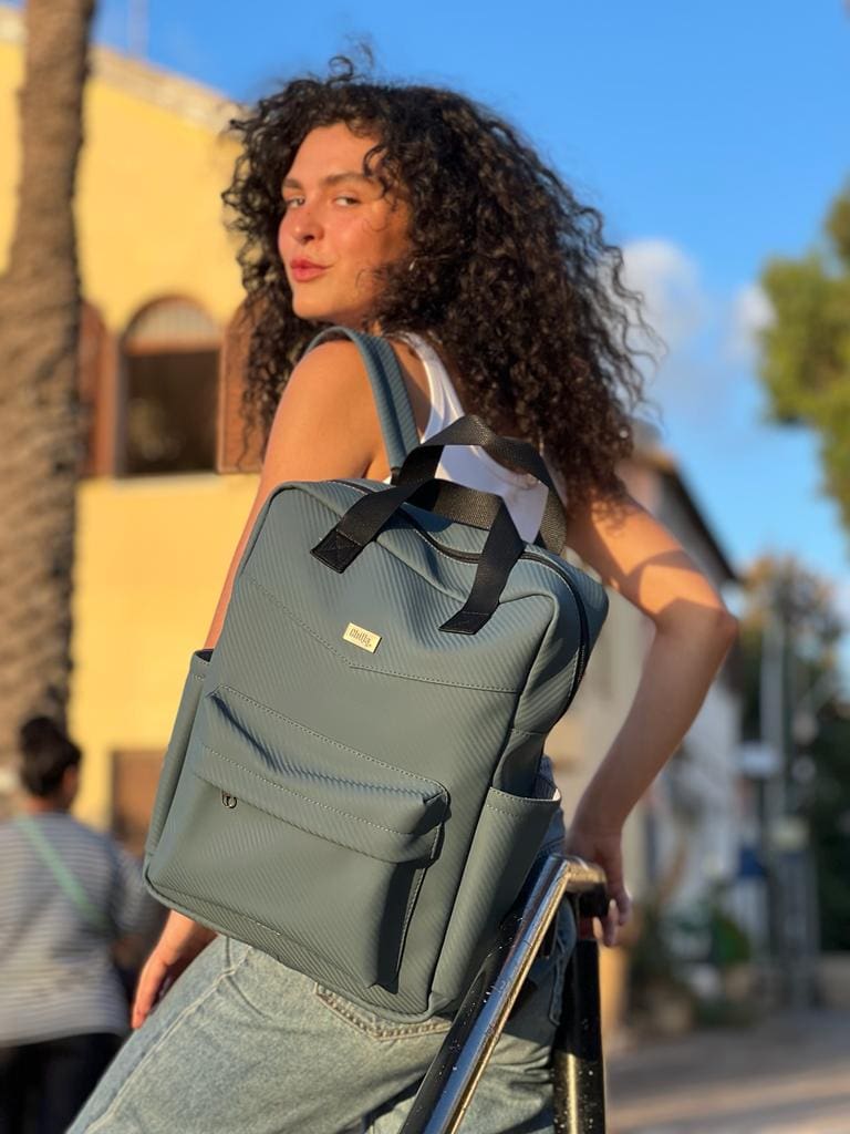 תיק NOAH אפור-טורקיז קרבון