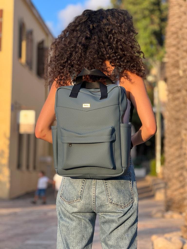 תיק NOAH אפור-טורקיז קרבון