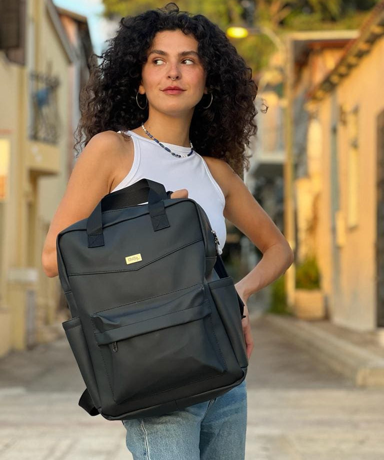 תיק NOAH שחור דמוי עור