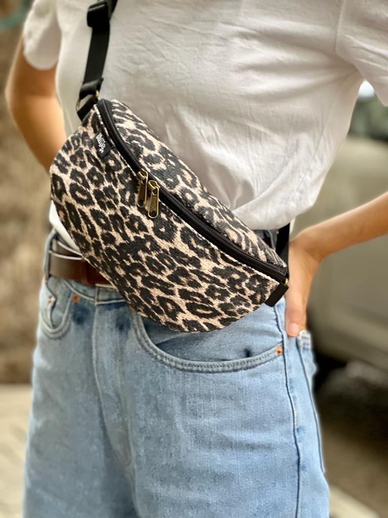 Canvas Leopard Helga Fanny Pack -