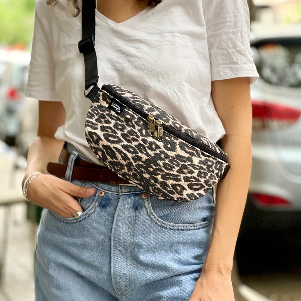 Canvas Leopard Helga Fanny Pack -