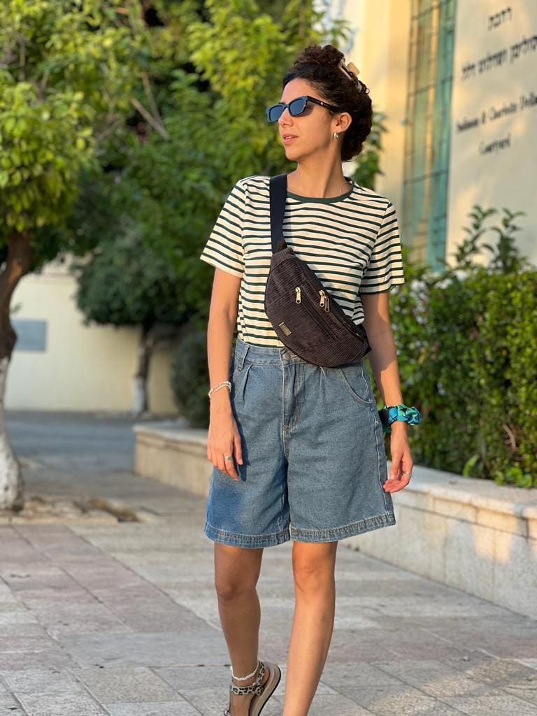 פאוץ' רוני גדול שחור קורדרוי