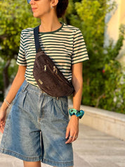 פאוץ' רוני גדול שחור קורדרוי