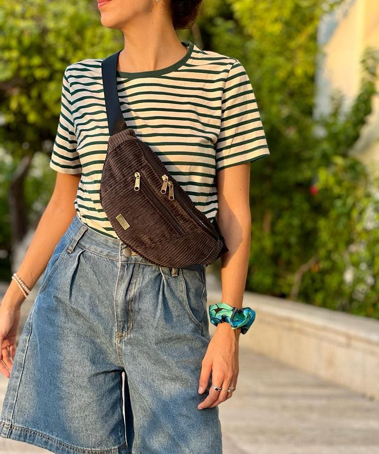 פאוץ' רוני גדול שחור קורדרוי