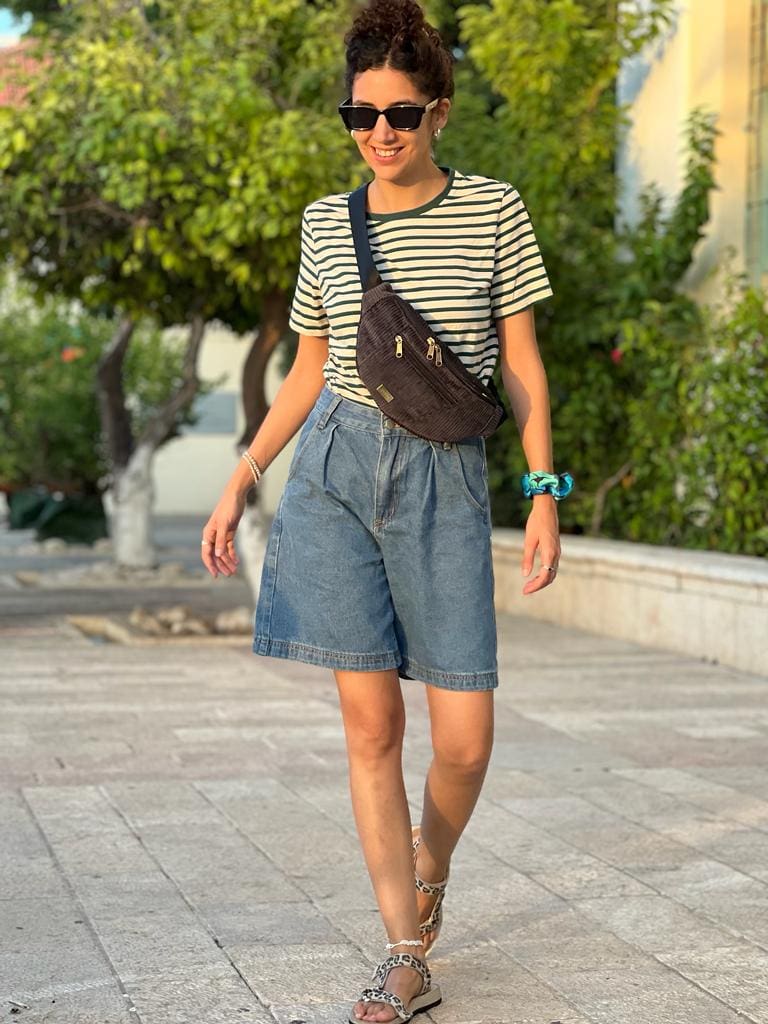 פאוץ' רוני גדול שחור קורדרוי