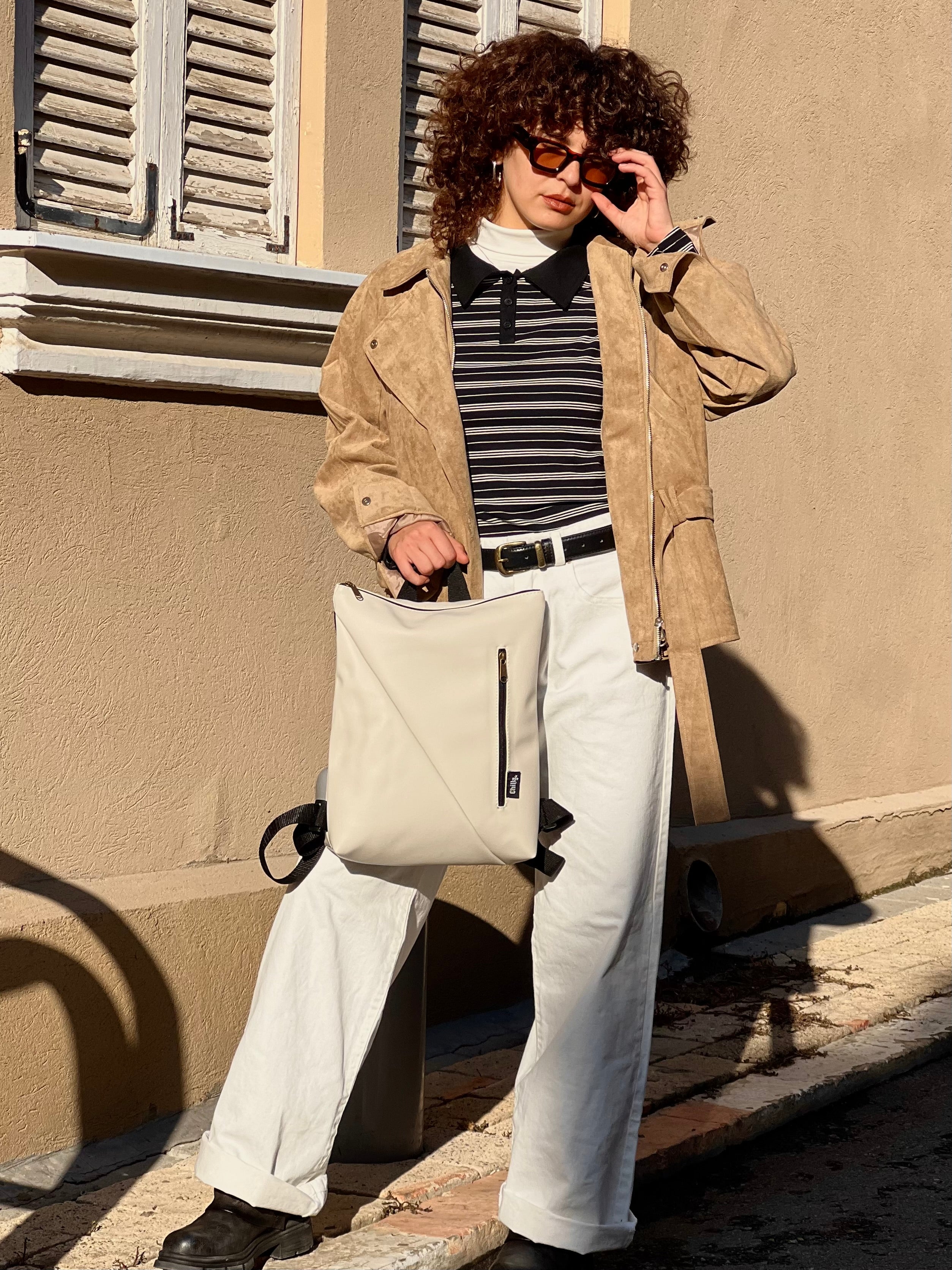 Textured Stone Reut Bag