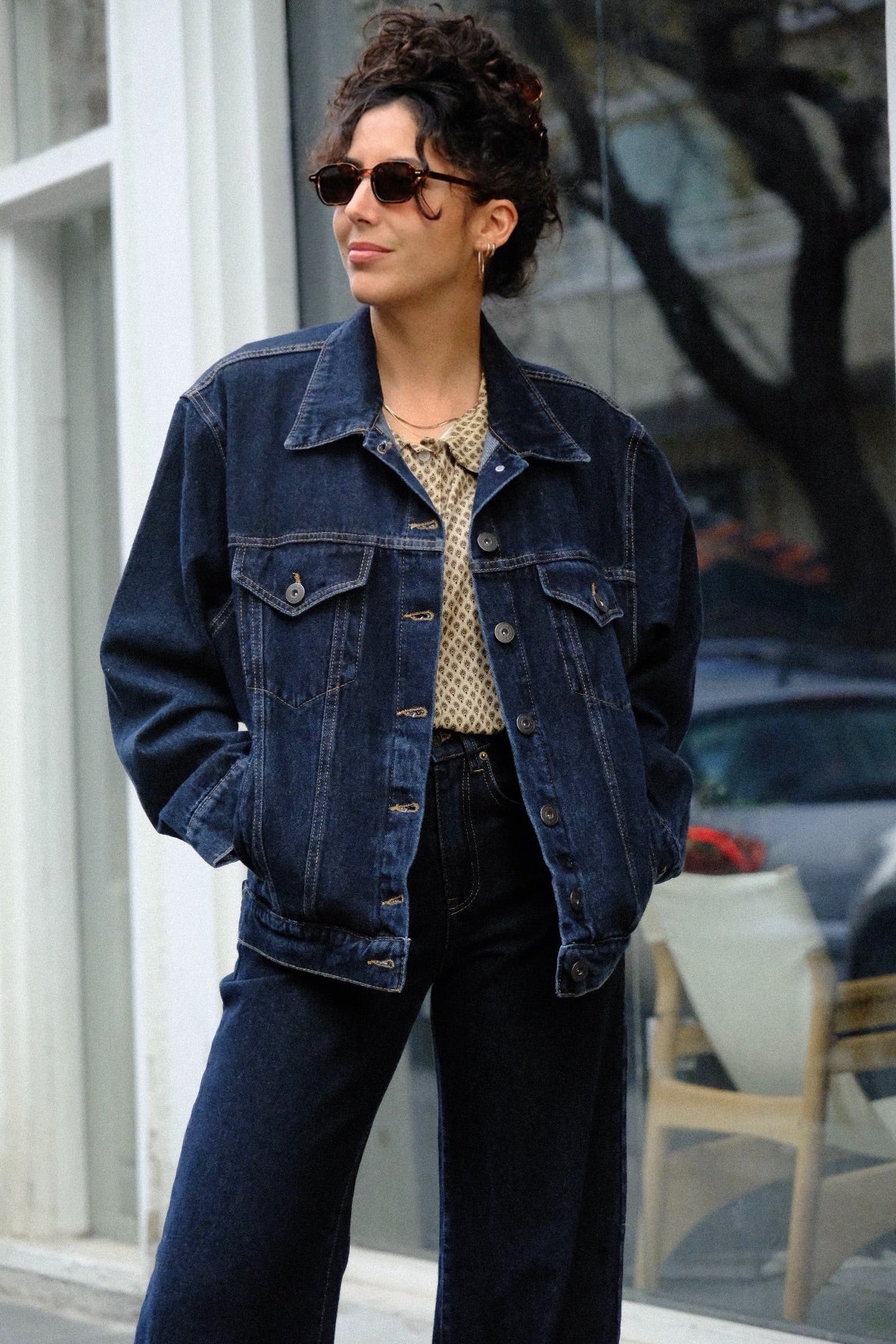Light Blue Wide Leg Long Jeans