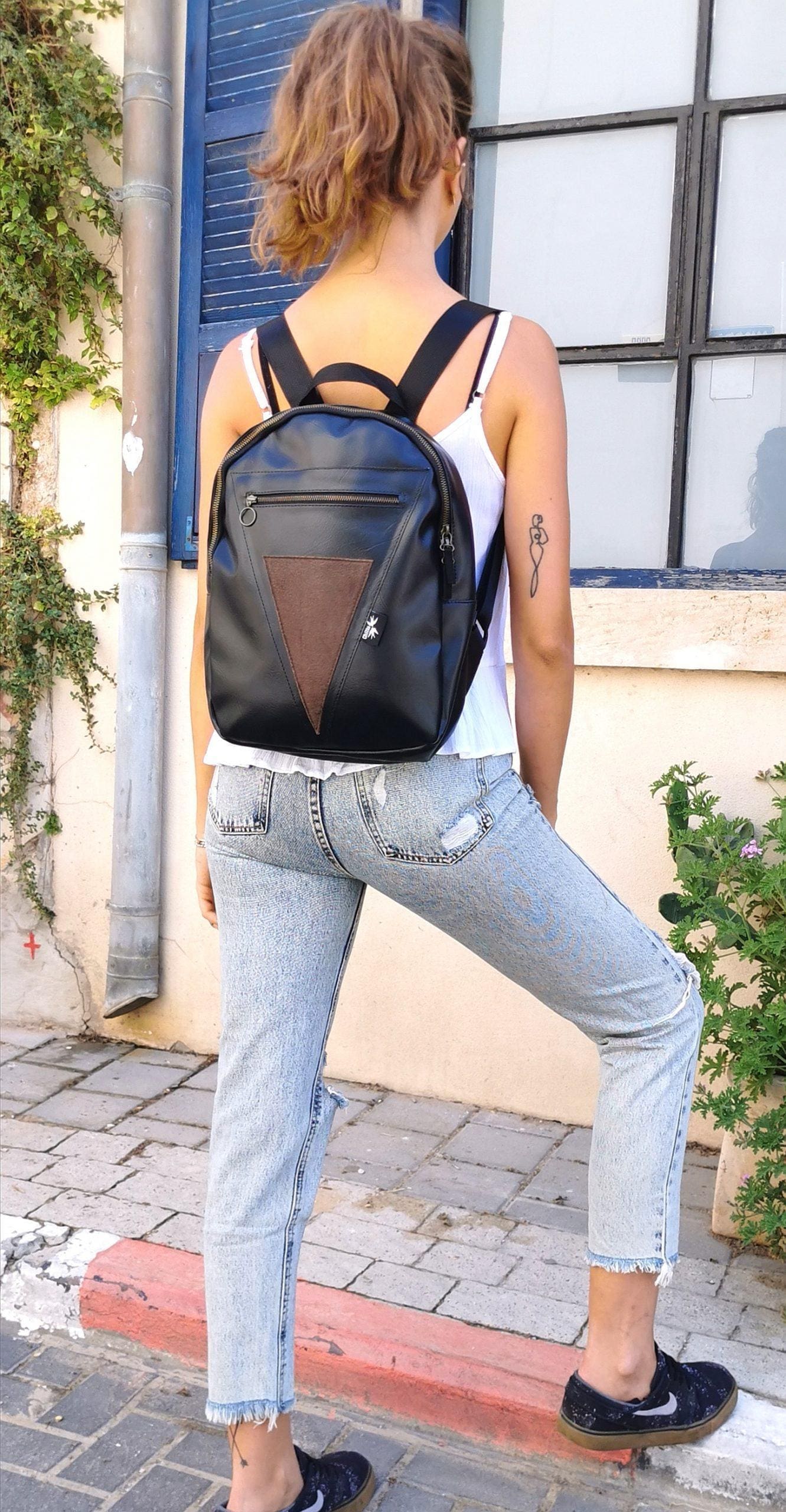 "Tal" bag black with brown