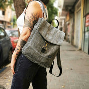 מיני סטודנטס ירוק-אפור קורדרוי