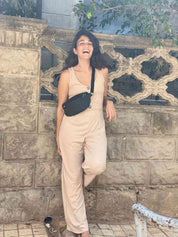 פאוץ' הלגה שחור מט דמוי עור