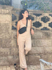 פאוץ' הלגה שחור מט דמוי עור