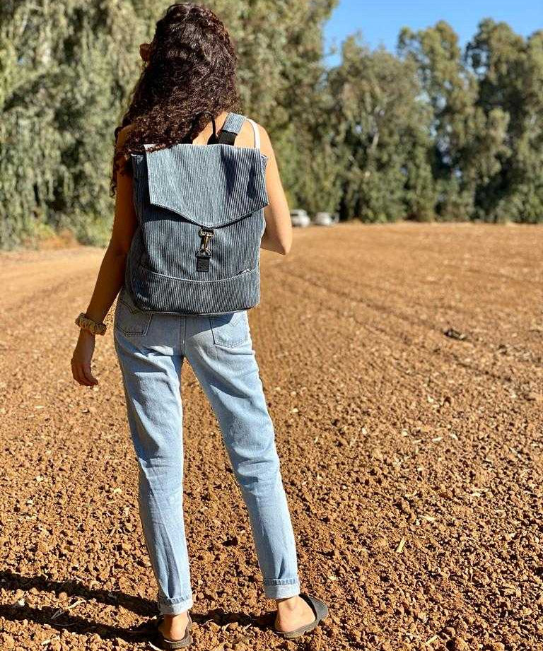 סטודנטס כחול- אפור קורדרוי