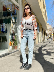 פאוץ' הלגה קורדרוי אפור בהיר