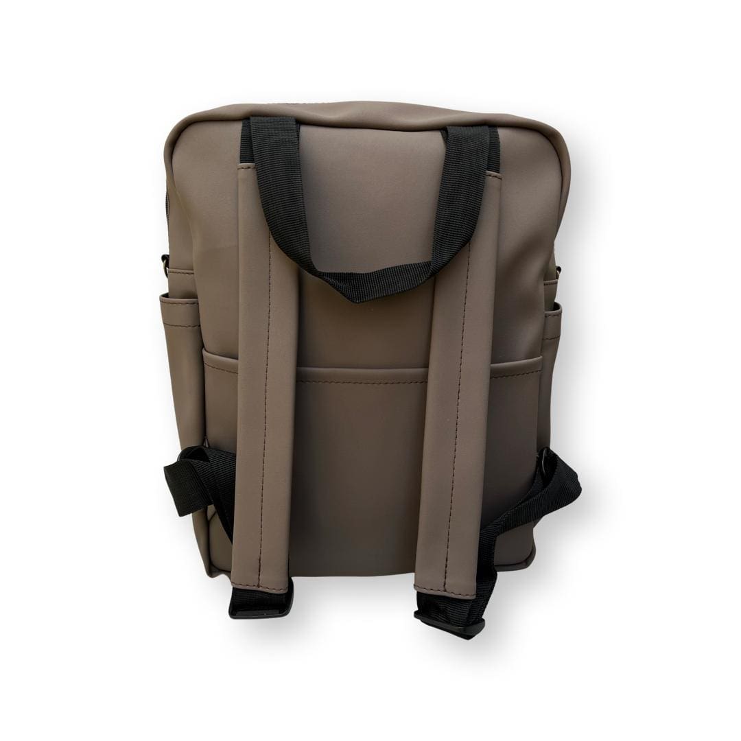 Brown nubuck-like nacho bag