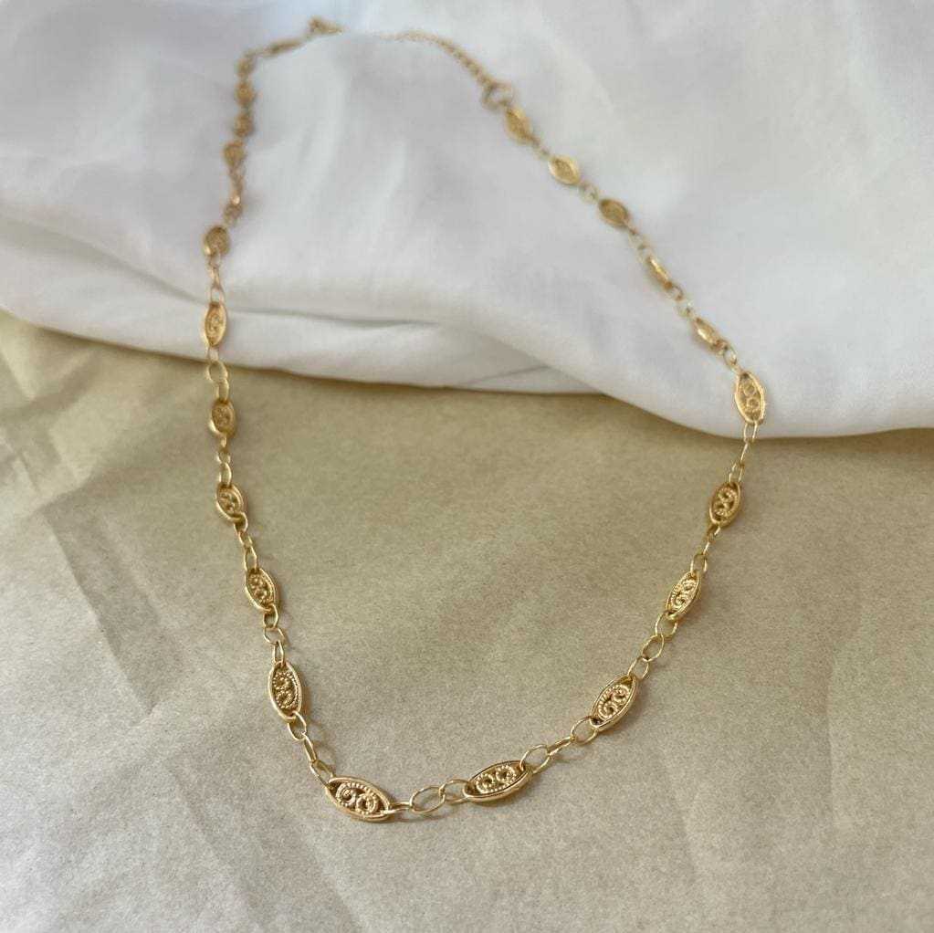 שרשרת 'פלורה' מוזהבת