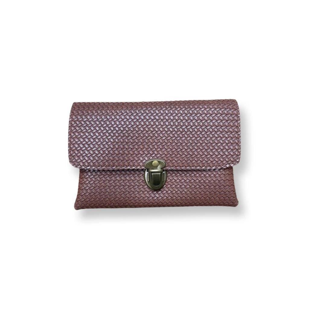 ארנק 'קלאס' חום צמות