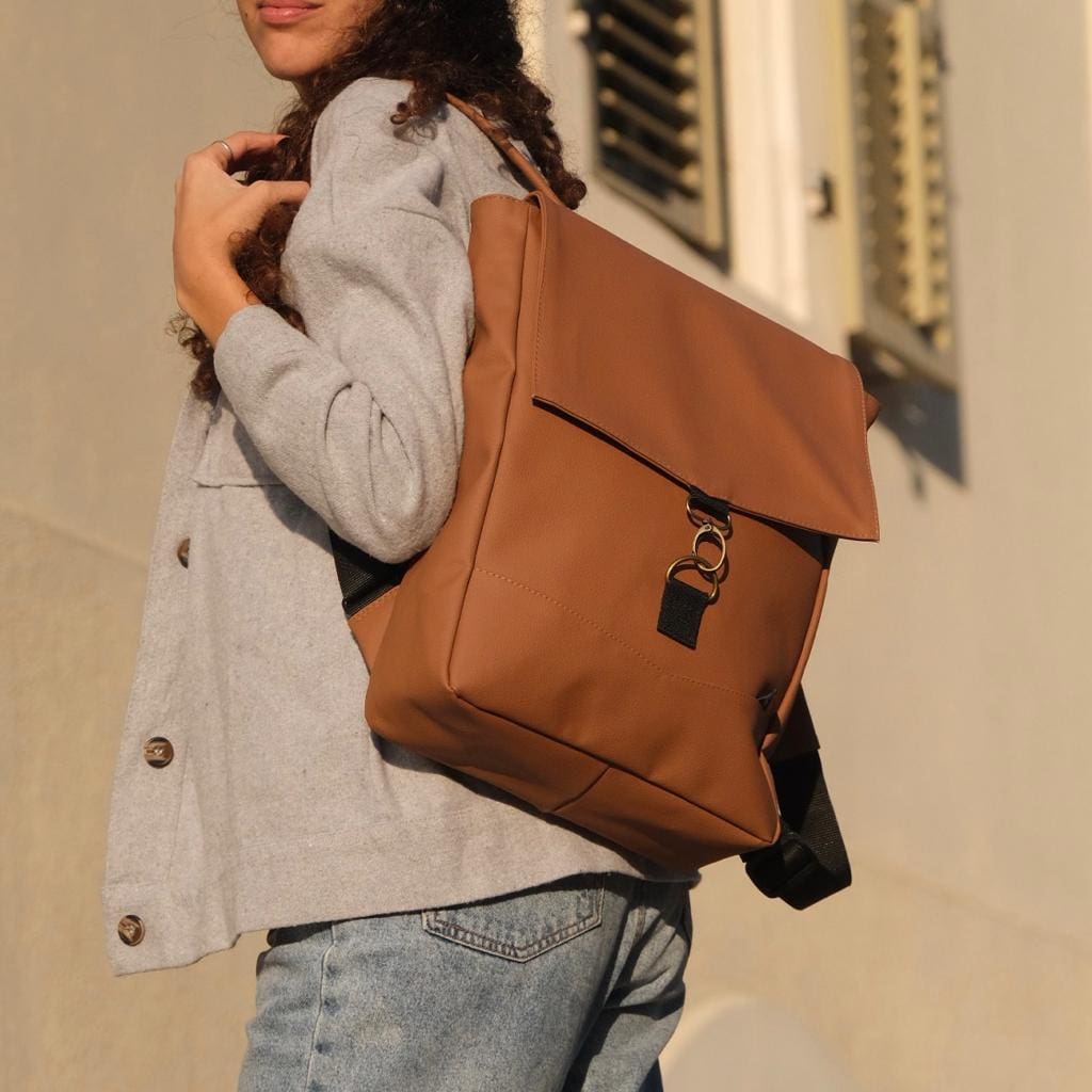 סטודנטס בינוני קאמל טקסטורה דמוי עור