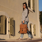 סטודנטס בינוני קאמל טקסטורה דמוי עור