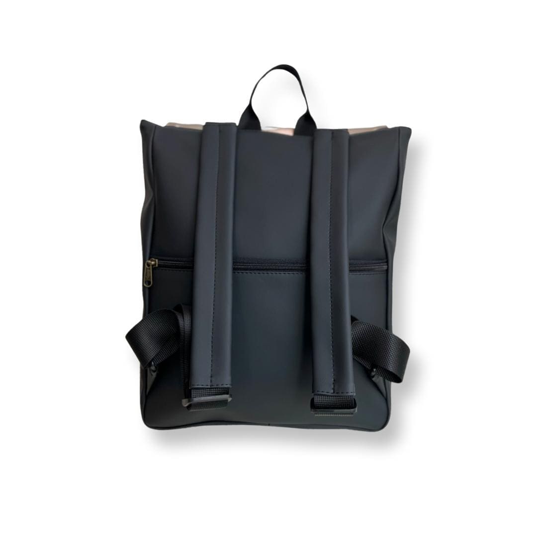 Black Medium Students Backpack with Glitter