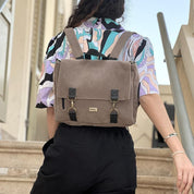 תיק גב/צד Jaffa דמוי זמש