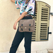 תיק גב/צד Jaffa דמוי זמש