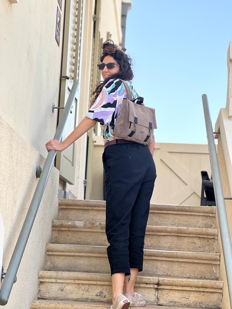 תיק גב/צד Jaffa דמוי זמש