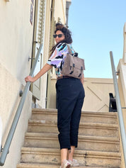 תיק גב/צד Jaffa דמוי זמש