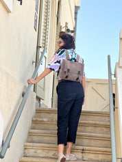 תיק גב/צד Jaffa דמוי זמש