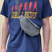 פאוץ' רוני ירוק אפור קורדרוי