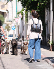 תיק גב/צד Jaffa שחור עם מנוחש היסטרי!