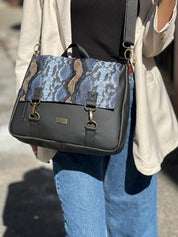 תיק גב/צד Jaffa שחור עם מנוחש היסטרי!